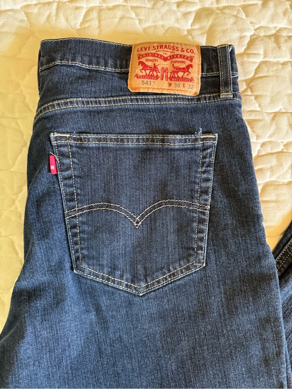 Levi's Blue Denim 541 Relaxed Fit Jeans W36 L32
